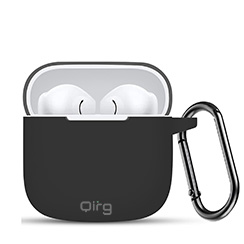 Qirg Case for Huawei Freebuds SE 3 / Se 2 Gen Protective Silicone Case with Keychain Cover (Black)