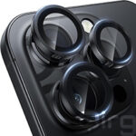 Qirg Camera Lens Protector for iPhone 16 Pro/iPhone 16 Pro Max , HD Tempered Metal Glass Camera Screen Protector Cover Film Accessories-Black