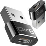 USB A male to USB type C Charger Adapter Cables (1 Pack，Black)