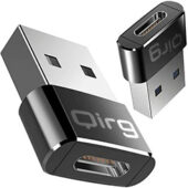 USB A male to USB type C Charger Adapter Cables (1 Pack，Black)