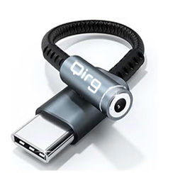 Qirg 3.5mm Audio Adapter Cables USB Type C to 3.5mm Female Headphone Jack Adapter, USB C to Aux Audio Dongle Cable Cord Compatible with iPhone 16, 15 Samsung Galaxy S25 S24 S23 and More