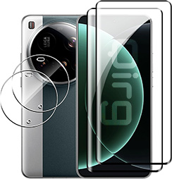 For Xiaomi 15 Ultra Screen Protector, [2+2 Pack] Tempered Glass Screen Protector+Camera Lens Protector,9H,Bubble-Free,Anti-Scratch
