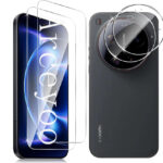 For Xiaomi 15 Ultra Screen Protector, [2+2 Pack] Tempered Glass Screen Protector+Camera Lens Protector,9H,Bubble-Free,Anti-Scratch