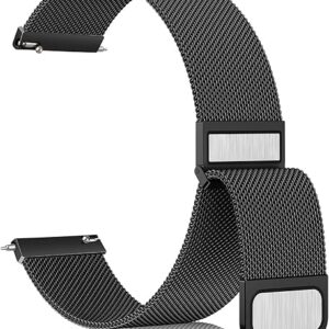 Metal Bands for Huawei Watch Fit 3/Fit 4 Strap(Not for Watch Fit/Fit2), Adjustable Stainless Steel Strap with Magnetic Buckle for Huawei Watch Fit3/Fit 4-Black