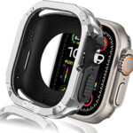 Case 49mm Fit for Apple Watch Ultra 2 & 1 49mm Case, Shockproof Soft Bumper + Anti-Scratch Hard Protector, Heavy-Duty Military Style Armor Cover for iWatch 49mm Strap Accessories-Silver