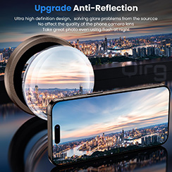 Qirg Camera Lens Protector for iPhone 16 Pro/iPhone 16 Pro Max , HD Tempered Metal Glass Camera Screen Protector Cover Film Accessories-Bronze