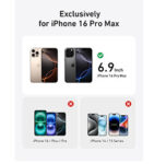 Qirg 2 Pack iPhone 16 Pro Max Screen Protector [9H+ Aerospace Tempered Glass＆ One-Step Installation] Full Coverage Fit Bubble Free Top-Notch Protection