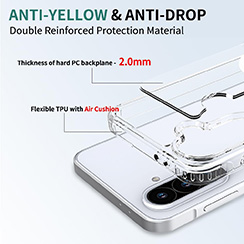 Qirg for Samsung Galaxy A36/A56 Case Clear [Not Yellowing] [Anti-Drop and Shockproof] [Compatible with MagSafe Magnetic] Slim Phone Cover for Samsung A36/A56 5G (Clear)