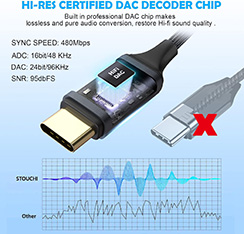 USB Type-C to 3.5mm headphone and charger adapter compatible with iPhone 16 15,Galaxy S25 S24 S23 S22&Other Type-c Phone