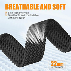 Magnetic Braided Stretchy Loop - Compatible with Apple Watch Band 42mm 46mm 40mm 41mm 44mm 45mm 38mm Ultra/2 49mm Women Men,Elastic Woven Fabric Nylon Strap for iWatch Ultra Series 10 9 8 7 6 5 4 3 SE