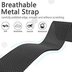 Metal Bands for Huawei Watch Fit 3/Fit 4 Strap(Not for Watch Fit/Fit2), Adjustable Stainless Steel Strap with Magnetic Buckle for Huawei Watch Fit3/Fit 4-Black