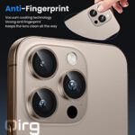 Qirg Camera Lens Protector for iPhone 16 Pro/iPhone 16 Pro Max , HD Tempered Metal Glass Camera Screen Protector Cover Film Accessories-Bronze