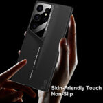Qirg For Samsung Galaxy S25 Ultra Case,Ultra Thin Hard PC Sports Car Design, Shockproof Dust/Drop Proof Full Body Protection Durable Anti-Slip Grip Cover for Samsung Galaxy S25 Ultra(Black)