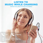 USB Type-C to 3.5mm headphone and charger adapter compatible with iPhone 16 15,Galaxy S25 S24 S23 S22&Other Type-c Phone