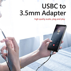 Qirg 3.5mm Audio Adapter Cables USB Type C to 3.5mm Female Headphone Jack Adapter, USB C to Aux Audio Dongle Cable Cord Compatible with iPhone 16, 15 Samsung Galaxy S25 S24 S23 and More