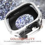 Case 49mm Fit for Apple Watch Ultra 2 & 1 49mm Case, Shockproof Soft Bumper + Anti-Scratch Hard Protector, Heavy-Duty Military Style Armor Cover for iWatch 49mm Strap Accessories-Silver