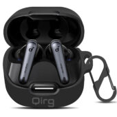 Soft Silicone Shockproof Protective Case Skin for Soundcore Liberty 4 NC Wireless Earbuds (Black)