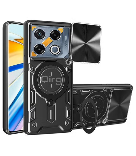 Compatible with Infinix GT20 Pro 5G Case.with Slide Camera Lens Cover Compatible with Infinix GT20 Pro 5G Case (Black)