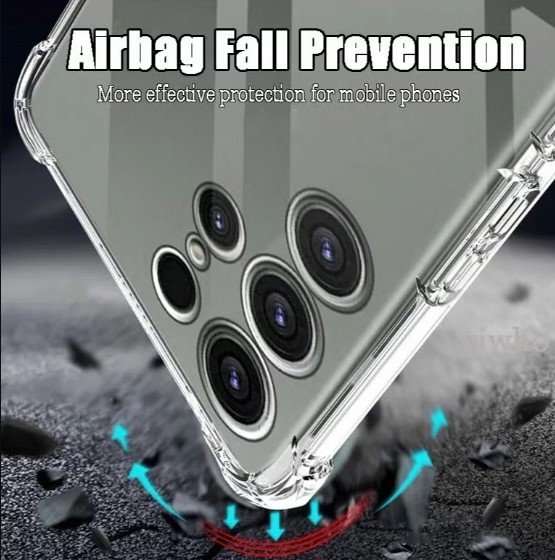 Case for Samsung Galaxy S25 Ultra TPU Four Corners Protection Cover Transparent Soft funda