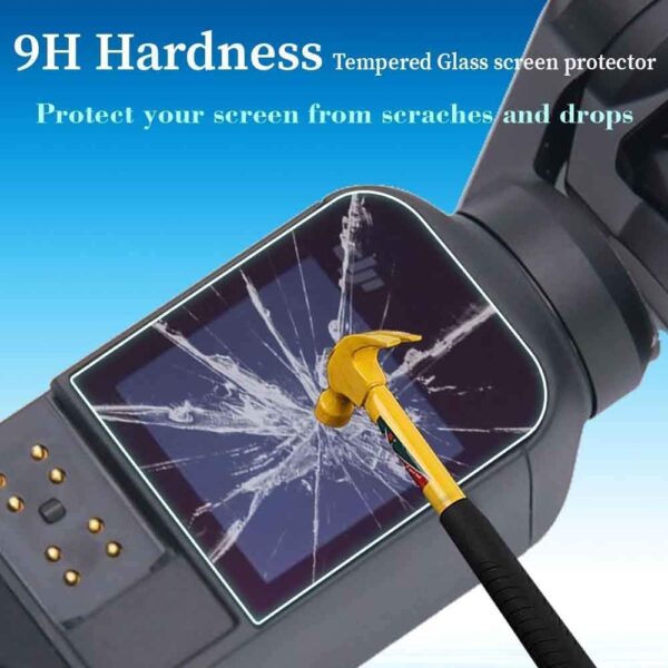 2 Pack Screen Protector DJI Osmo Pocket 3, Osmo Pocket 3 Lens Protector for DJI Osmo Pocket 3 Accessories with Tempered Glass LCD Display Film, Ultra HD, 9H Hardness, Scratch Resistant