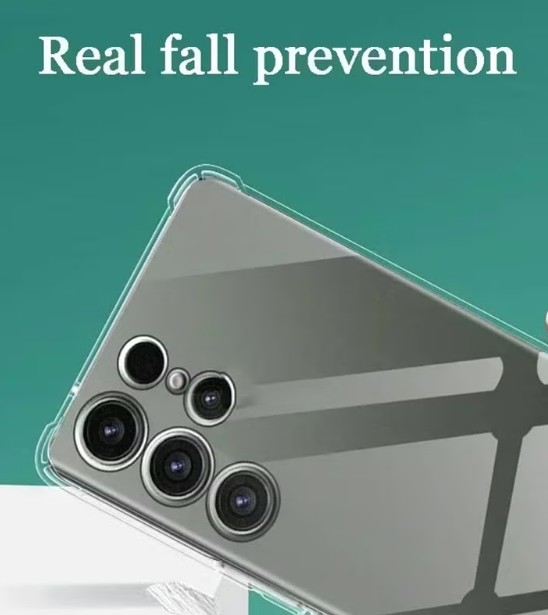 Case for Samsung Galaxy S25 Ultra TPU Four Corners Protection Cover Transparent Soft funda