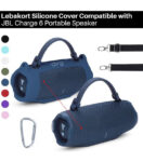 Silicone Cover Compatible with JBL Charge 6 Portable Speaker-Black
