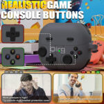 Game Cases for Samsung Galaxy Buds 3 Case & Galaxy Buds 3 Pro Case, Soft Silicone Game Player Design with 3D Button Cases Cover for Samsung Buds Pro 3 with Cleaner Kit - Dark Gray (Copy)