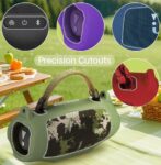 Silicone Cover Compatible with JBL Charge 6 Portable Speaker-Black