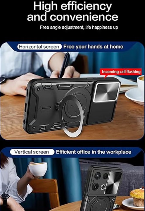 Compatible with Infinix GT20 Pro 5G Case.with Slide Camera Lens Cover Compatible with Infinix GT20 Pro 5G Case (Black)