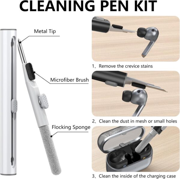 Game Cases for Samsung Galaxy Buds 3 Case & Galaxy Buds 3 Pro Case, Soft Silicone Game Player Design with 3D Button Cases Cover for Samsung Buds Pro 3 with Cleaner Kit - Dark Gray (Copy)