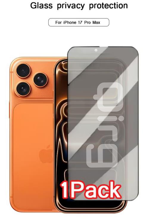 1 Pack iPhone 17 Pro Max Privacy Screen Protector, High hardness Tempered Glass Film,Anti-Scratch Case Friendly