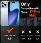 1 Pack iPhone 17 Pro Max Privacy Screen Protector, High hardness Tempered Glass Film,Anti-Scratch Case Friendly