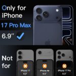 Camera Lens Protector for iPhone 17 Pro Max 6.9-Inch, 9H Tempered Glass, Anti-Scratch, Case Friendly, Does Not Affect Night Shots, HD Clear, 1-Pack (Clear)