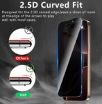 Generic 3 Pack iPhone 17 Pro Max Privacy Screen Protector,Support Fingerprint Unlock Screen Protector for iPhone 17 Pro Max ,High hardness Tempered Glass Film,Anti-Scratch Case Friendly