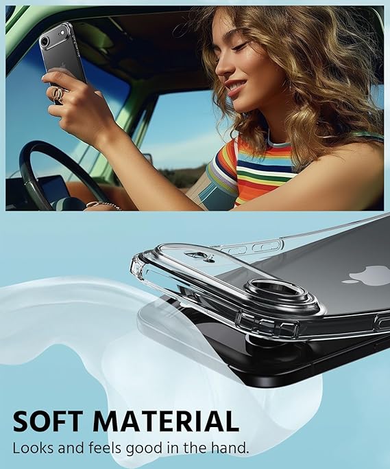 Shockproof Protective Clear for iPhone Air 2025 [Not-Yellowing] Phone Bumper case