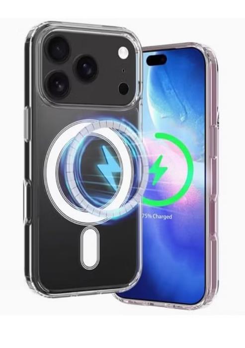 3-in-1 for iPhone 17 Pro Max Protection Set - Transparent Shockproof Case[Compatible with Magesafe] + Screen Protector and Camera Lens Protector, 360 Degree Protection Set