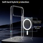 Cear MagSafe Case for iPhone 17 Pro, [Non-Yellowing][Reinforced Corners] Wireless Charging Shockproof Bumper Protective Phone Case