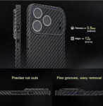 For iPhone 17 Pro Max Case Carbon fiber pattern, 0.5mm Slim Fit for iPhone 17 Pro Max Carbon Fiber Thin Case