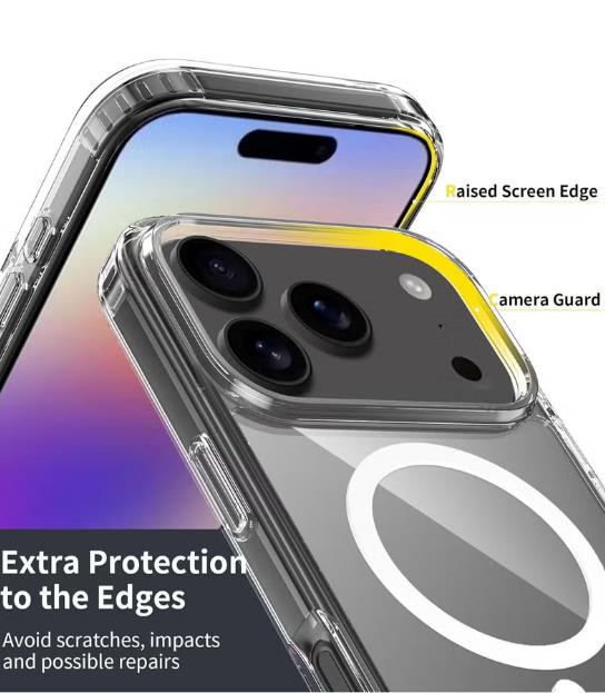 Cear MagSafe Case for iPhone 17 Pro, [Non-Yellowing][Reinforced Corners] Wireless Charging Shockproof Bumper Protective Phone Case