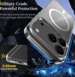 Cear MagSafe Case for iPhone 17 Pro, [Non-Yellowing][Reinforced Corners] Wireless Charging Shockproof Bumper Protective Phone Case