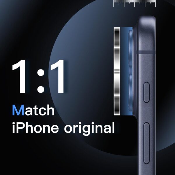 Camera Lens Protector for iPhone 17 Pro Max 6.9-Inch, 9H Tempered Glass, Anti-Scratch, Case Friendly, Does Not Affect Night Shots, HD Clear, 1-Pack (Clear)