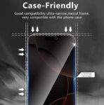 Generic 3 Pack iPhone 17 Pro Max Privacy Screen Protector,Support Fingerprint Unlock Screen Protector for iPhone 17 Pro Max ,High hardness Tempered Glass Film,Anti-Scratch Case Friendly