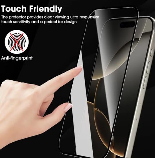 2 Pack Screen Protector for iPhone 17 Pro Max + 2 Pack Camera Lens Protector ,Case Friendly Tempered Glass Film,[9H Hardness] - HD